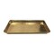 Vanity Tray | Hammered Rectangular Vanity Tray with Padded Bottom | Rose Gold Finish | Stylish & Durable